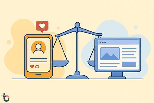 برندینگ شبکه‌های اجتماعی و وب‌سایت با هویت برند منسجم و هماهنگی بصری برند